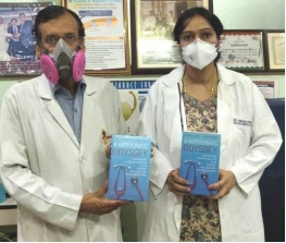 Dr. Suresh K. Pandey and Dr. Vidushi with their newly published book: A Hippocratic Odyssey: Lessons from a Doctor Couple on Life in Medicine, Challenges and Doctorpreneurship. This book became the #1 best seller on Amazon (Patient and Physician Category).