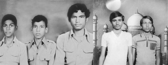 Some of my classmates and close friends studied with me in Rawatbhata School in the year 1983. Pictured from left to right are Dr Dinesh Birla (Professor, Rajasthan Technical University, Kota), Dr Suresh K. Pandey, and Engineer Dhirendra Kumar Jain (Polytechnic College, Kota). In the right picture Shri Rameshwar Prasad Gupta (State Bank of India) and Dr Suresh K. Pandey.